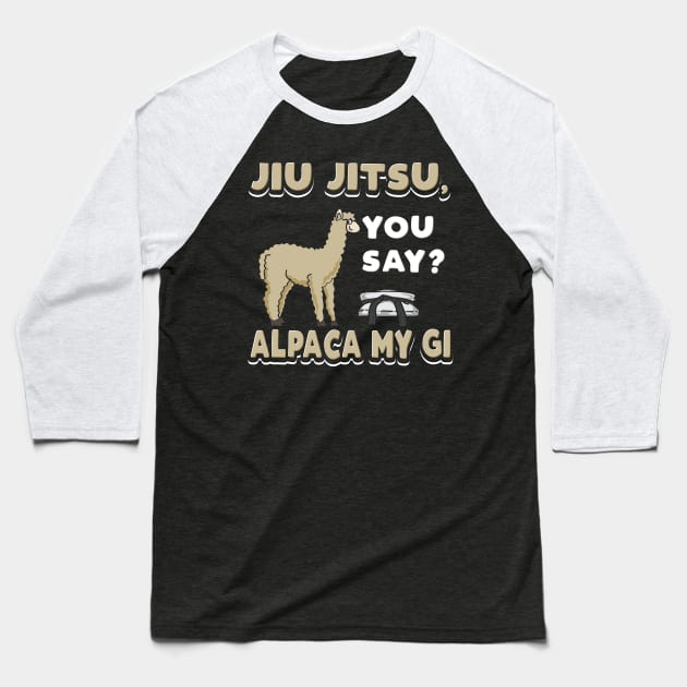 Alpaca my gi Brazilian jiu jitsu Baseball T-Shirt by maxcode